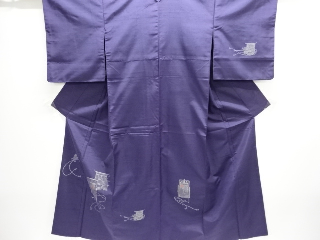 JAPANESE KIMONO / UNUSED HOMONGI / HAND WOVEN / FUSHI TSUMUGI / GOSHO DOLLS